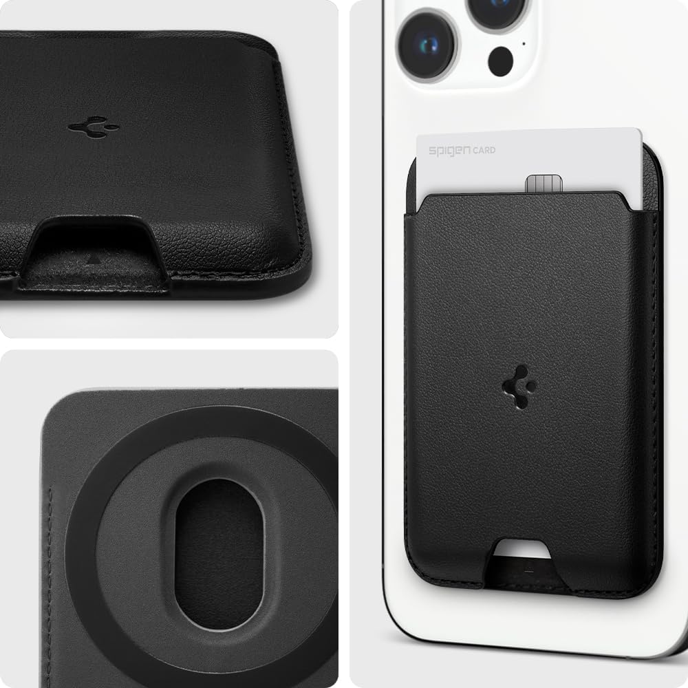 SPIGEN Valentinus (MagFit) Magnetic Wallet Card Holder 2-Cards Designed for MagSafe Compatible with iPhone MagSafe Series SPIGEN Valentinus (MagFit) Magnetic Wallet Card Holder 2-Cards Designed for MagSafe Compatible with iPhone MagSafe Series